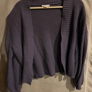 LOFT Deep Purple Cardigan Sweater